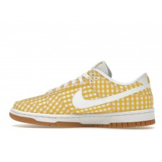 Женские кроссовки Nike Dunk Low Yellow Gingham (W)