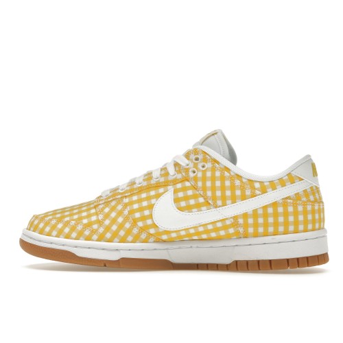 Кроссы Nike Dunk Low Yellow Gingham (W) - женская сетка размеров