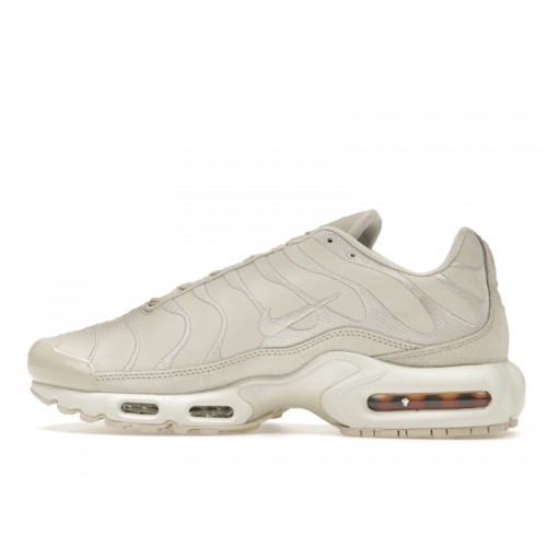 Кроссы Nike Air Max Plus Premium Cream Beige (W) - женская сетка размеров