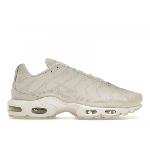 Кроссы Nike Air Max Plus Premium Cream Beige (W) - женская сетка размеров