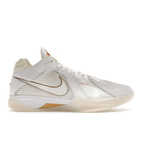 Кроссы Nike KD 3 Retro White Metallic Gold - мужская сетка размеров