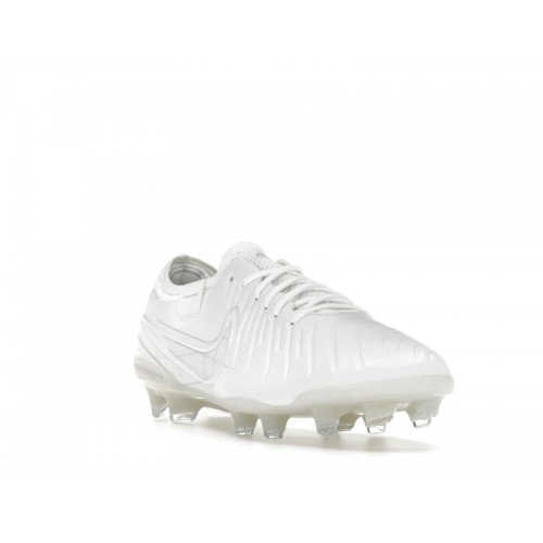 Nike Tiempo Legend 10 Elite FG Triple White - мужская сетка размеров