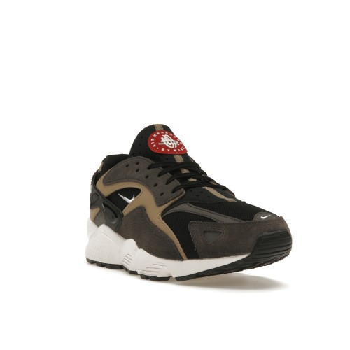 Кроссы Nike Air Huarache Runner Black Medium Ash - мужская сетка размеров