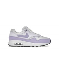 Подростковые Nike Air Max 1 Platinum Tint Barely Grape Black Hydrangeas (GS)