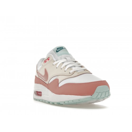 Кроссы Nike Air Max 1 Red Stardust Guava Ice (GS) - подростковая сетка размеров