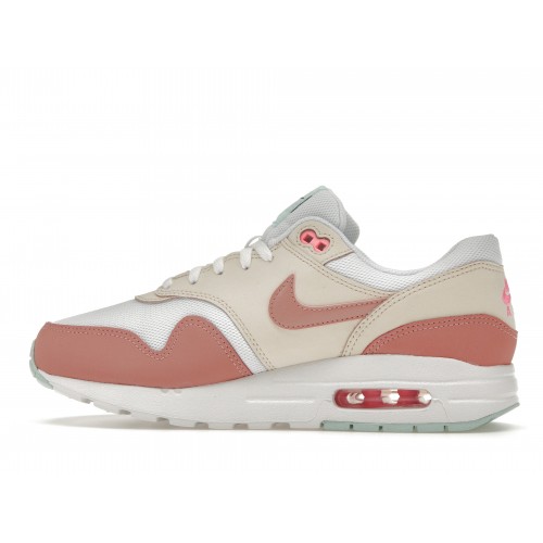 Кроссы Nike Air Max 1 Red Stardust Guava Ice (GS) - подростковая сетка размеров