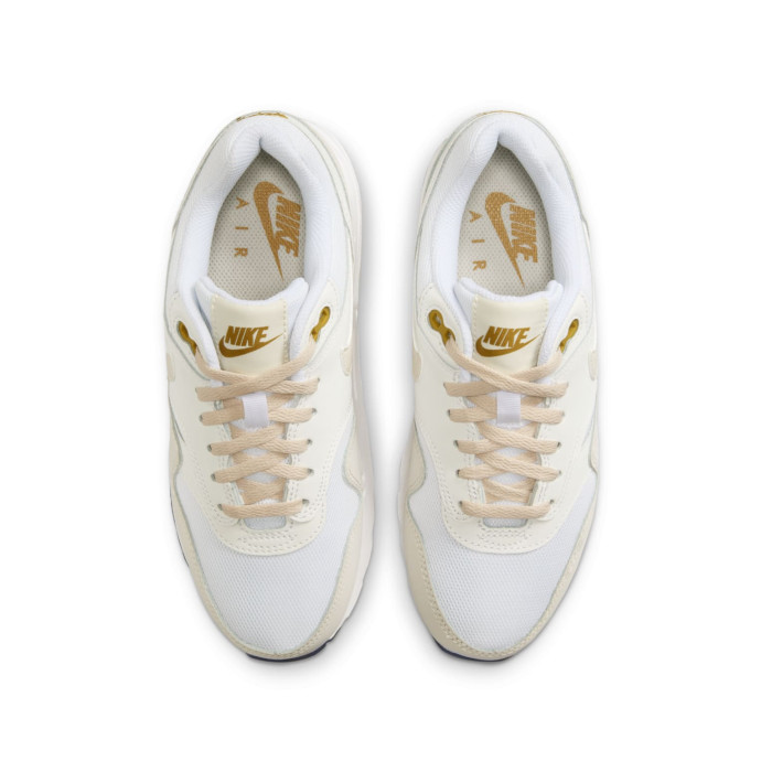 Nike Air Max 1 GS White Bronzine - подростковая сетка размеров Nike Air Max 1 GS White Bronzine - подростковая сетка размеров