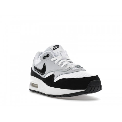 Nike Air Max 1 GS White Black - подростковая сетка размеров