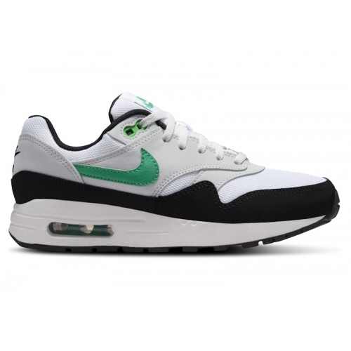 Nike Air Max 1 GS Black Stadium Green - подростковая сетка размеров