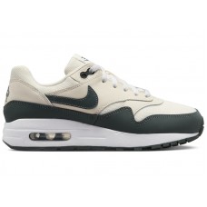 Подростковые Nike Air Max 1 Pale Ivory White Bicoastal Vintage Green (GS)
