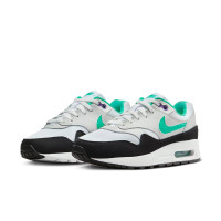 Подростковые Nike Air Max 1 White Pure Platinum Court Purple Hyper Jade (GS)