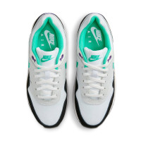 Подростковые Nike Air Max 1 White Pure Platinum Court Purple Hyper Jade (GS)