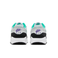 Подростковые Nike Air Max 1 White Pure Platinum Court Purple Hyper Jade (GS)