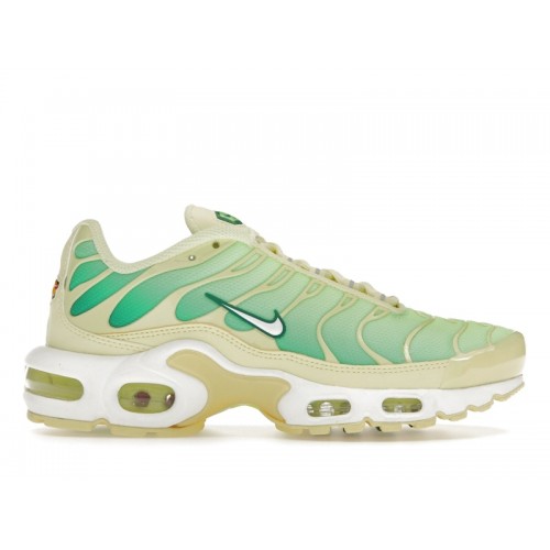 Кроссы Nike Air Max Plus Lemon Lime (W) - женская сетка размеров