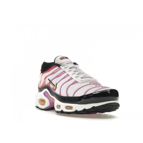 Кроссы Nike Air Max Plus White Red Magenta (W) - женская сетка размеров