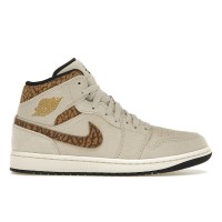 Кроссовки Jordan 1 Mid SE Brown Elephant