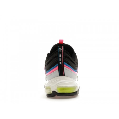 Кроссы Nike Air Max 97 Neon Black White - мужская сетка размеров