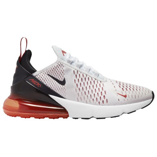 Кроссы Air Max 270 White Mantra Orange (W) - женская сетка размеров