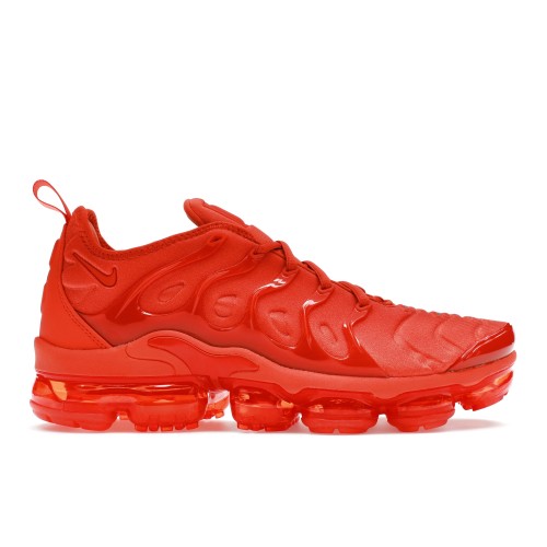 Кроссы Nike Air VaporMax Plus Triple Orange (W) - женская сетка размеров