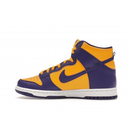 Кроссы Nike Dunk High Lakers (GS) - подростковая сетка размеров
