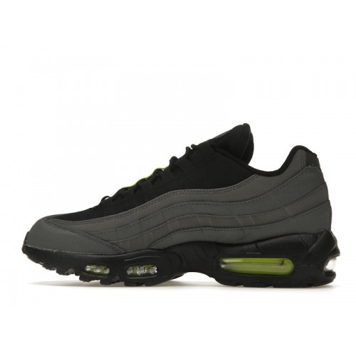 Кроссы Nike Air Max 95 Grey Black Volt - мужская сетка размеров