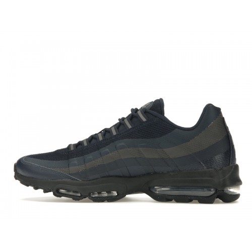 Кроссы Nike Air Max 95 Ultra Midnight Navy Grey - мужская сетка размеров