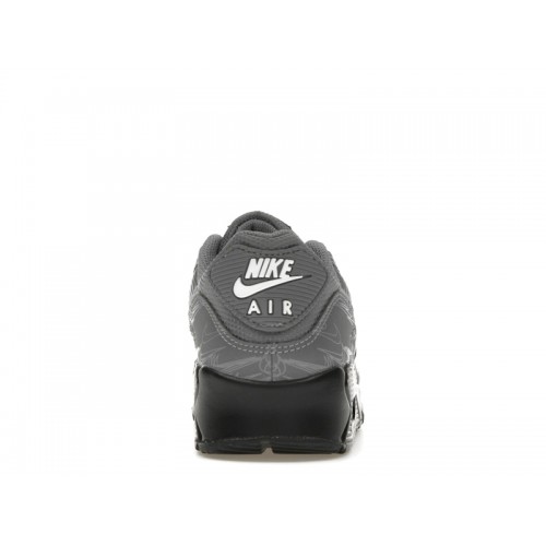 Кроссы Nike Air Max 90 Cool Grey Reflective - мужская сетка размеров
