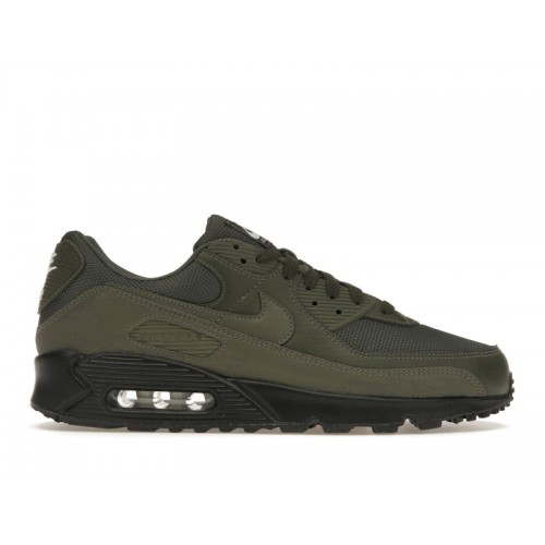 Кроссы Nike Air Max 90 Olive Black Reflective - мужская сетка размеров