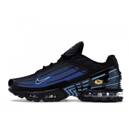 Кроссы Nike Air Max Plus 3 Black Blue Gradient - мужская сетка размеров