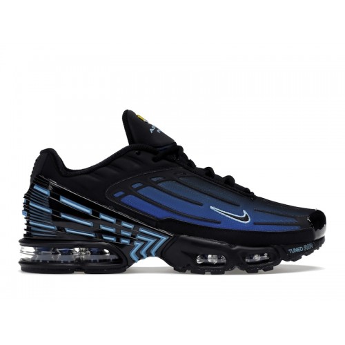 Кроссы Nike Air Max Plus 3 Black Blue Gradient - мужская сетка размеров