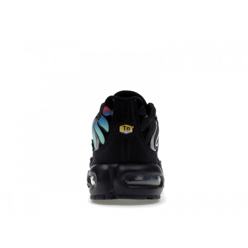 Кроссы Nike Air Max Plus Black Blue Red - мужская сетка размеров