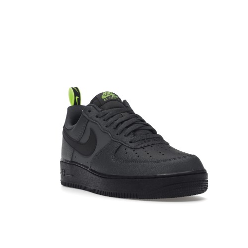 Кроссы Nike Air Force 1 Low 07 Iron Grey Volt Black - мужская сетка размеров