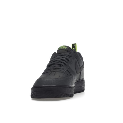 Кроссы Nike Air Force 1 Low 07 Iron Grey Volt Black - мужская сетка размеров