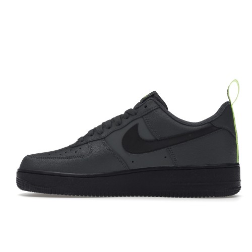 Кроссы Nike Air Force 1 Low 07 Iron Grey Volt Black - мужская сетка размеров