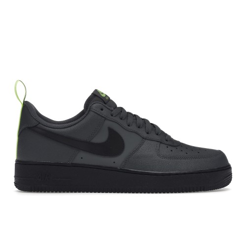 Кроссы Nike Air Force 1 Low 07 Iron Grey Volt Black - мужская сетка размеров