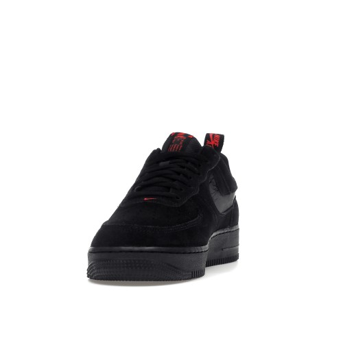 Кроссы Nike Air Force 1 Low Multi-Swoosh Black Crimson - мужская сетка размеров