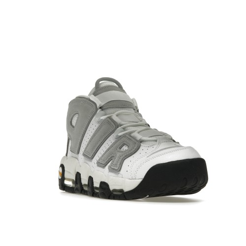 Кроссы Nike Air More Uptempo Wolf Grey Solar Flare - мужская сетка размеров