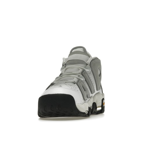 Кроссы Nike Air More Uptempo Wolf Grey Solar Flare - мужская сетка размеров