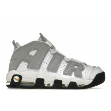 Кроссовки Nike Air More Uptempo Wolf Grey Solar Flare