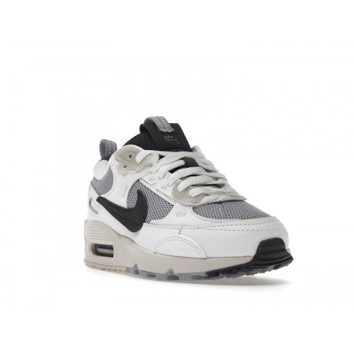 Кроссы Nike Air Max 90 Futura Wolf Grey Summit White Light Orewood Brown Medium Ash (W) - женская сетка размеров