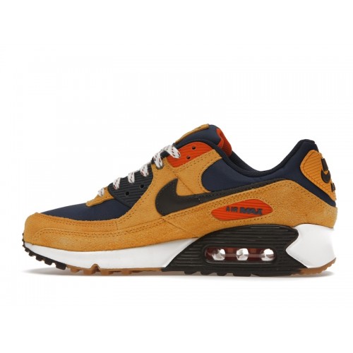 Кроссы Nike Air Max 90 Bucktan Team Navy - мужская сетка размеров