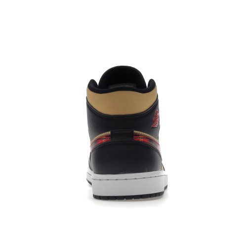 Кроссы Air Jordan 1 Mid Tartan Swoosh - мужская сетка размеров