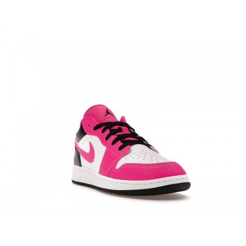 Кроссы Jordan 1 Low Fierce Pink (GS) - подростковая сетка размеров