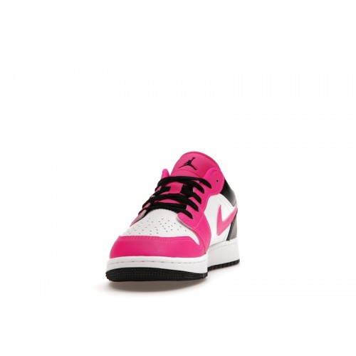 Кроссы Jordan 1 Low Fierce Pink (GS) - подростковая сетка размеров