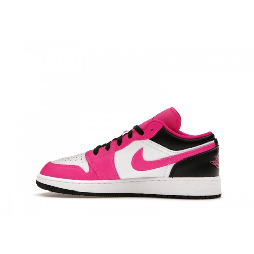 Кроссы Jordan 1 Low Fierce Pink (GS) - подростковая сетка размеров