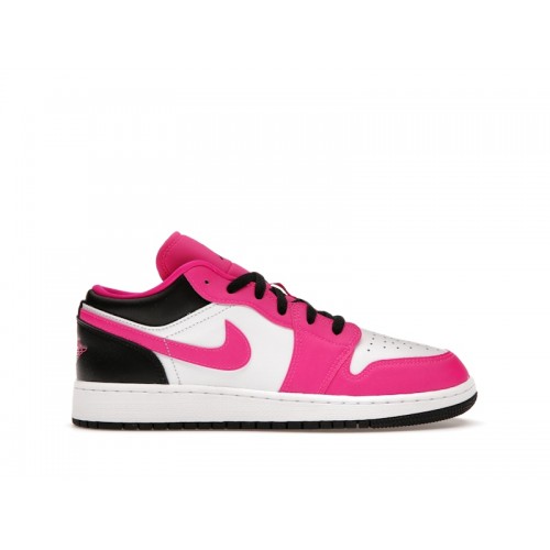 Кроссы Jordan 1 Low Fierce Pink (GS) - подростковая сетка размеров