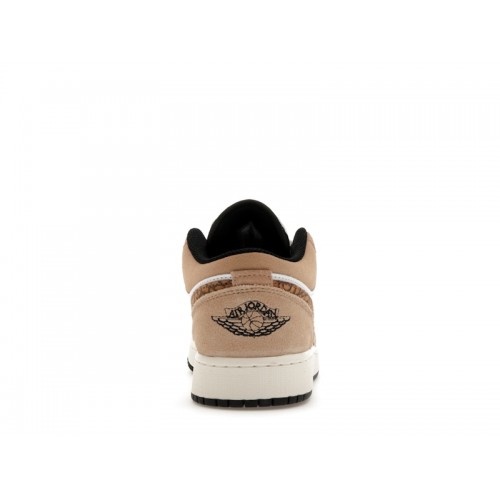 Кроссы Jordan 1 Low SE Brown Elephant (GS) - подростковая сетка размеров