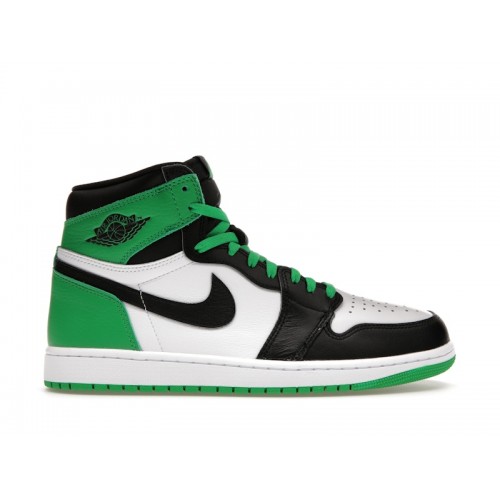 Кроссы Jordan 1 Retro High OG Lucky Green - мужская сетка размеров