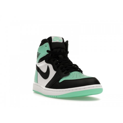 Кроссы Jordan 1 Retro High OG Green Glow - мужская сетка размеров