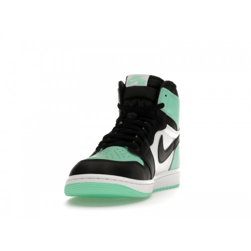 Кроссы Jordan 1 Retro High OG Green Glow - мужская сетка размеров